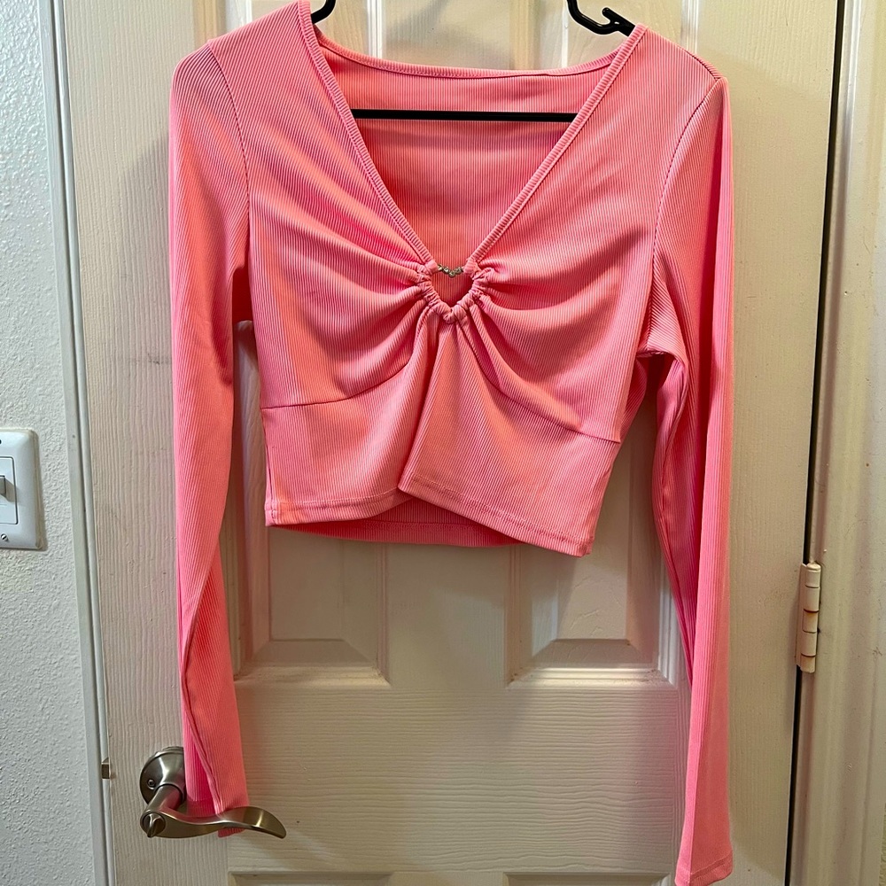 Cropped Long Sleeve Shirt